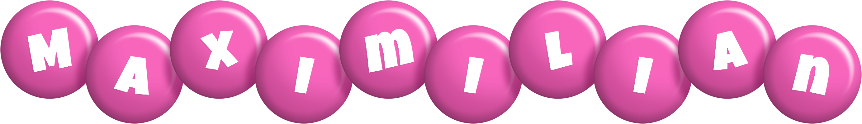 Maximilian candy-pink logo