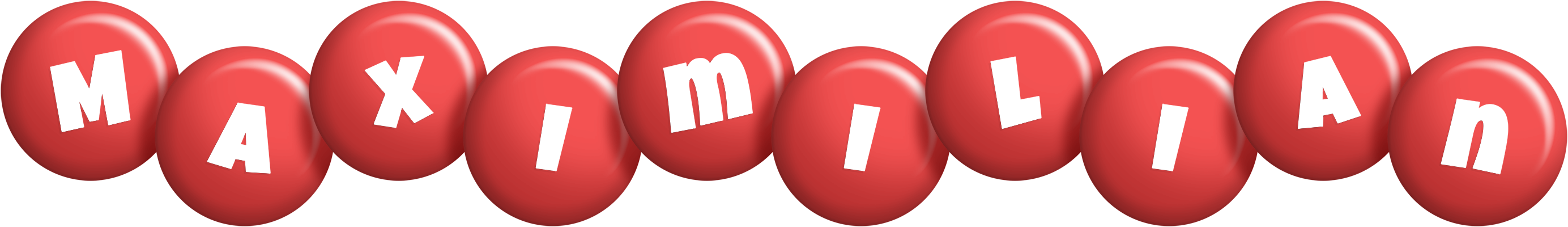 Maximilian candy-red logo