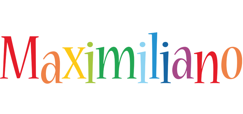 Maximiliano birthday logo