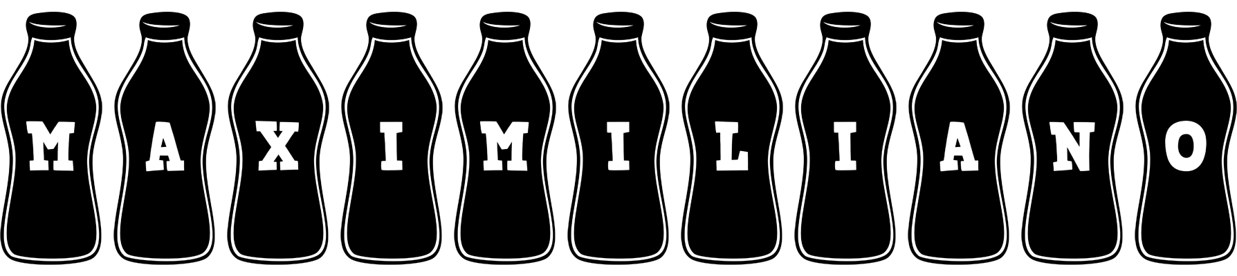 Maximiliano bottle logo