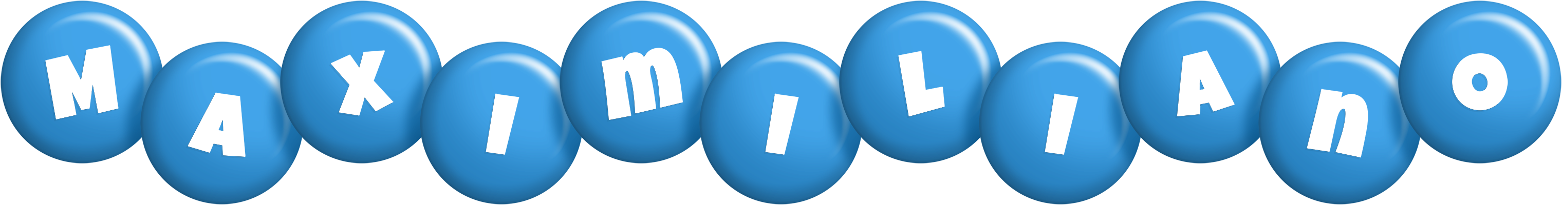 Maximiliano candy-blue logo