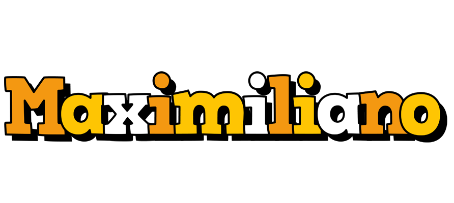 Maximiliano cartoon logo
