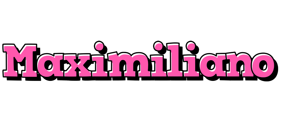 Maximiliano girlish logo