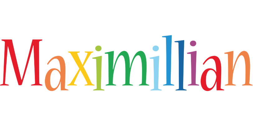 Maximillian birthday logo