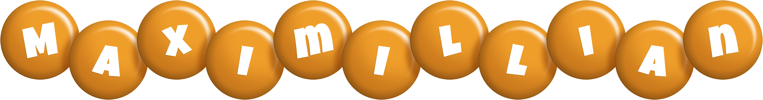 Maximillian candy-orange logo
