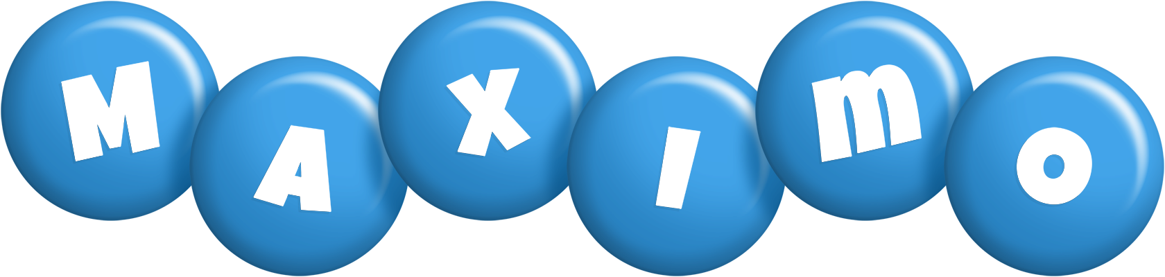 Maximo candy-blue logo