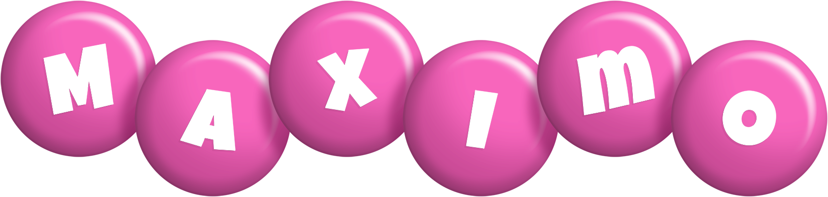 Maximo candy-pink logo