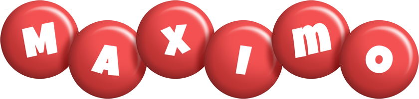 Maximo candy-red logo