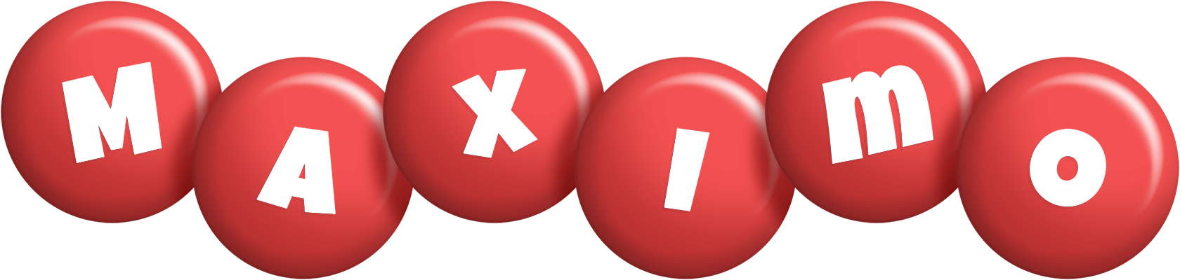 Maximo candy-red logo