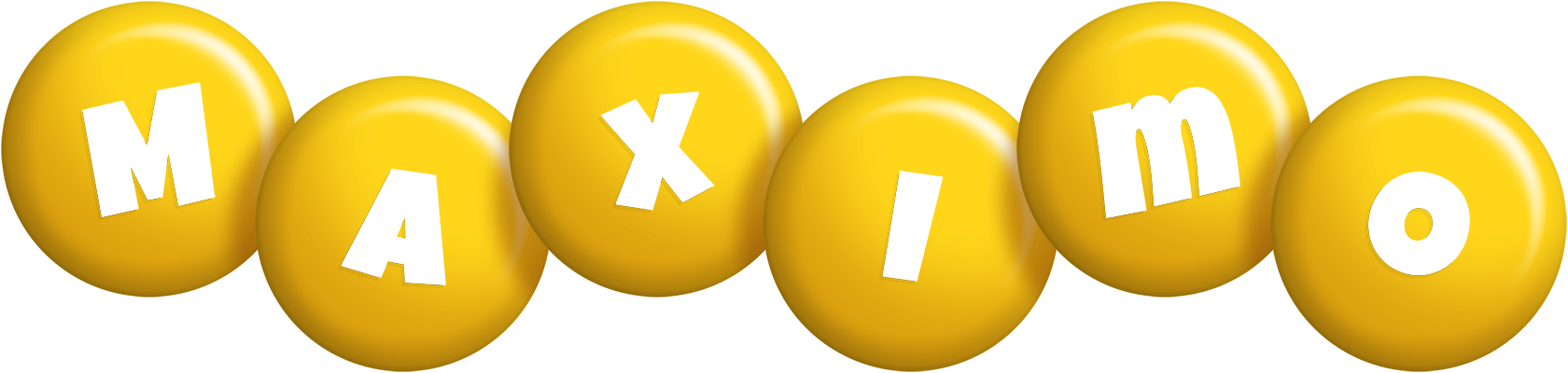 Maximo candy-yellow logo