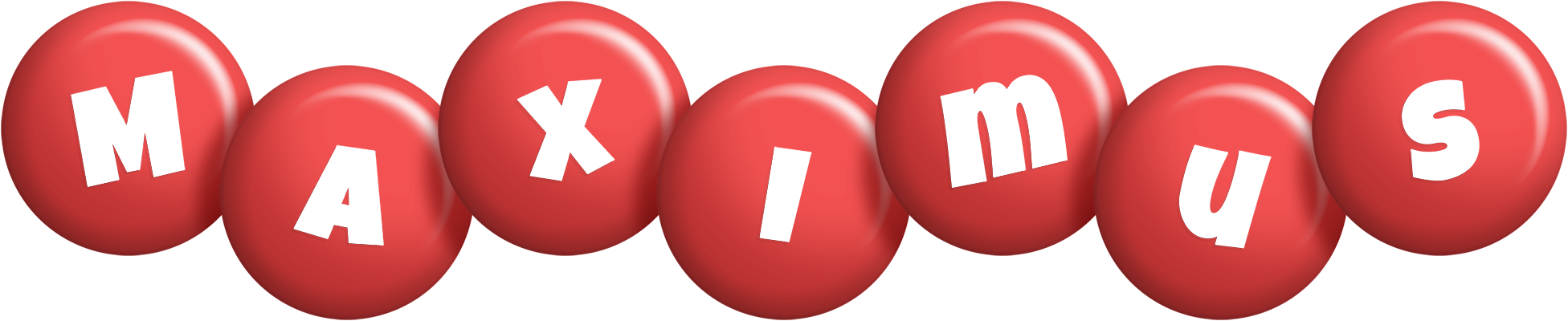 Maximus candy-red logo