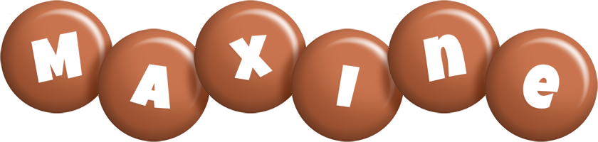 Maxine candy-brown logo