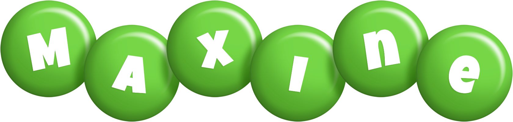 Maxine candy-green logo
