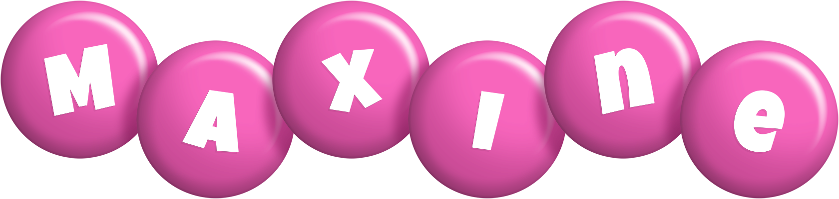 Maxine candy-pink logo