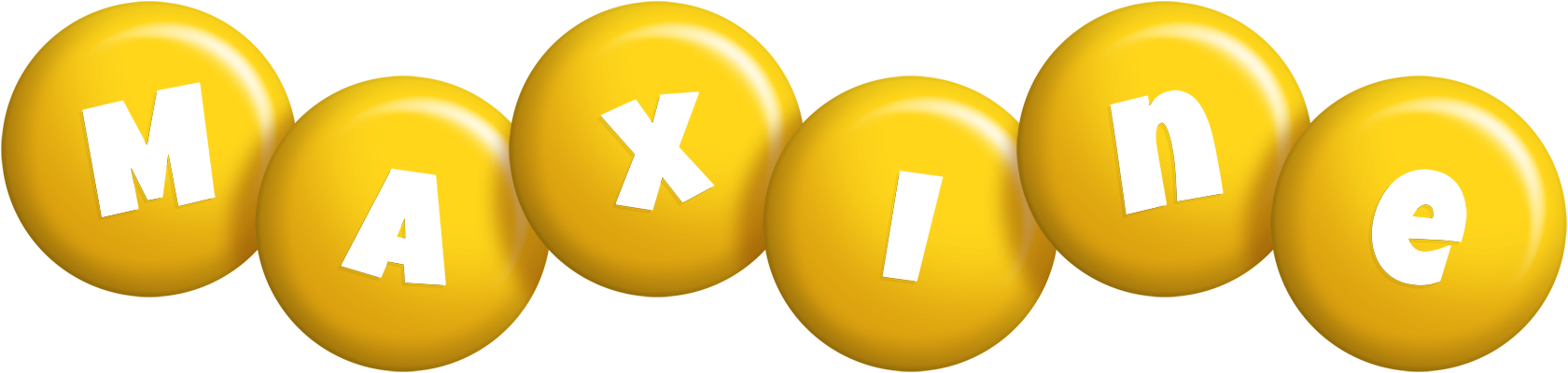 Maxine candy-yellow logo
