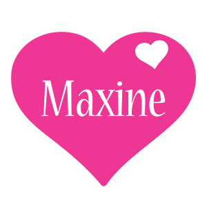 Maxine love-heart logo
