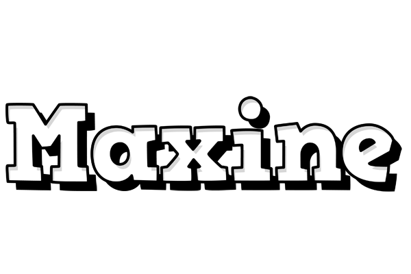 Maxine snowing logo