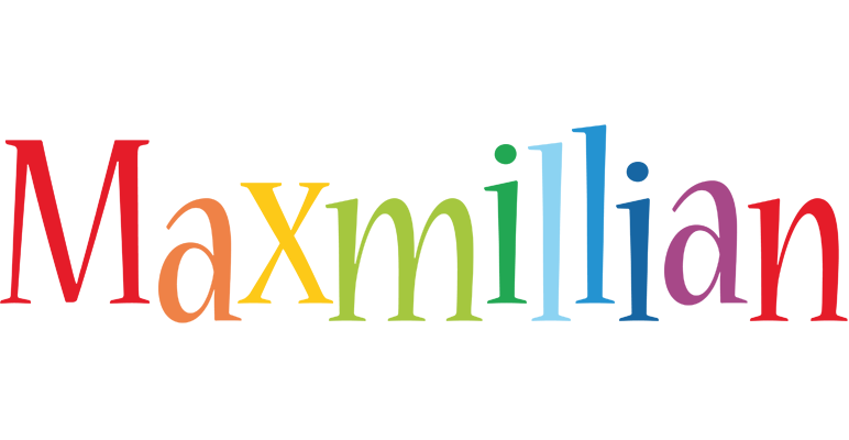Maxmillian birthday logo