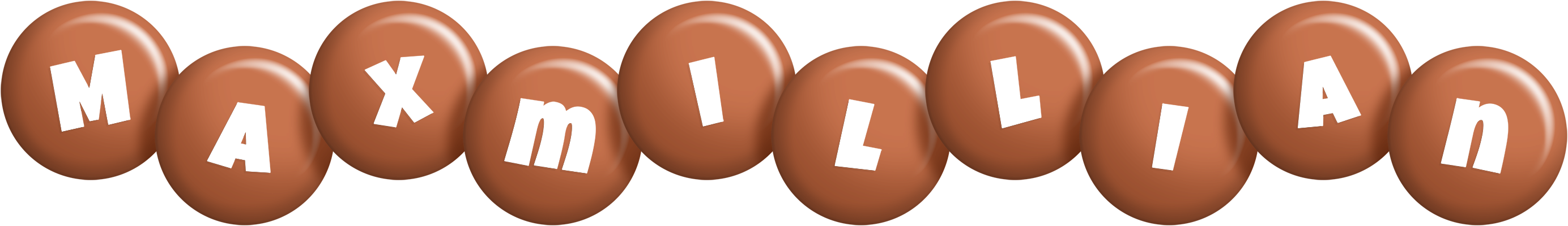 Maxmillian candy-brown logo