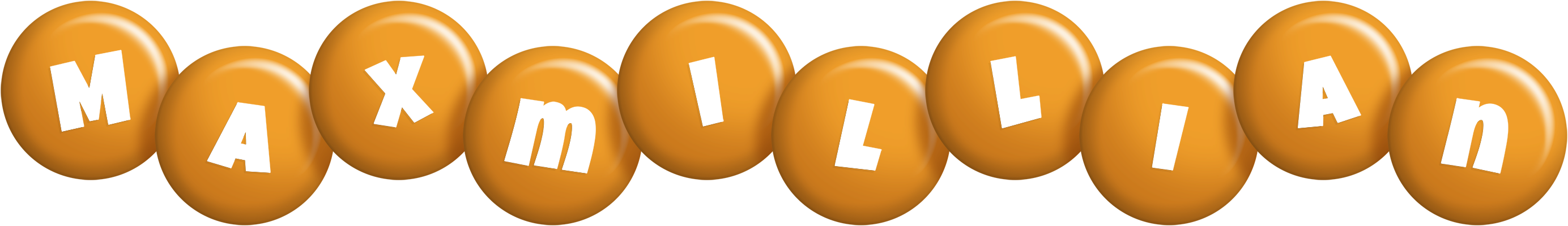 Maxmillian candy-orange logo