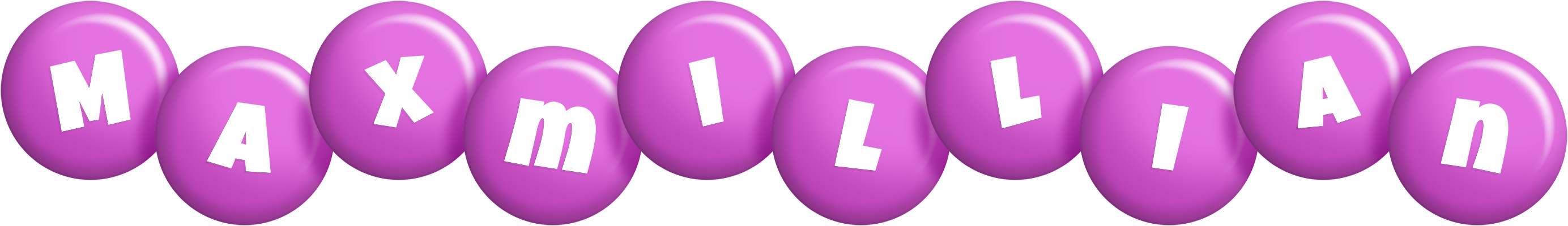 Maxmillian candy-purple logo