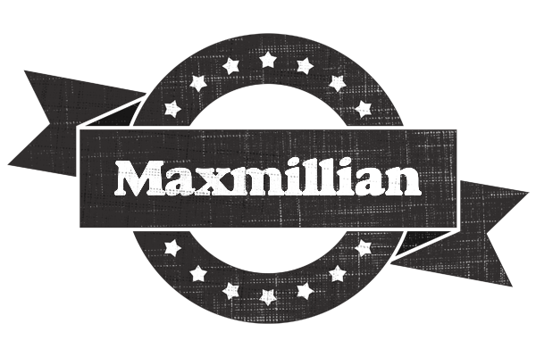 Maxmillian grunge logo