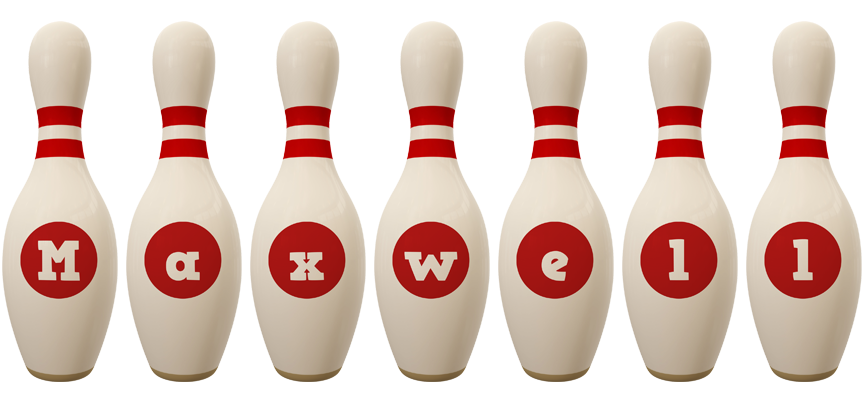 Maxwell bowling-pin logo