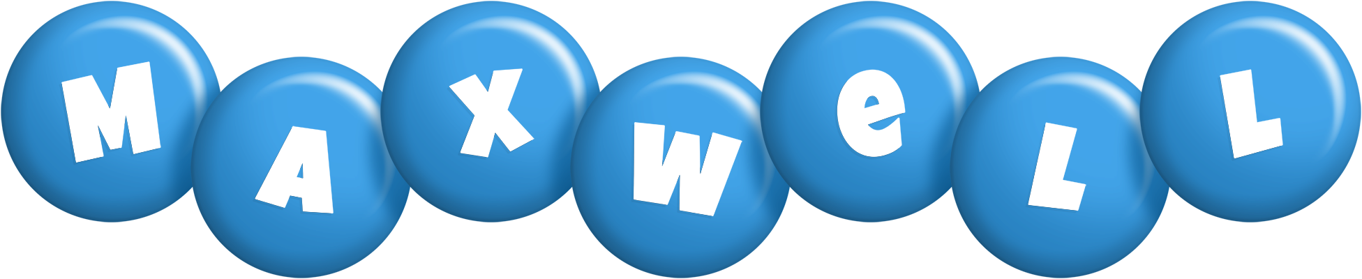 Maxwell candy-blue logo