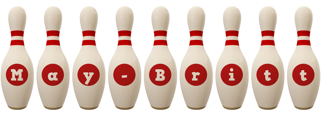May-Britt bowling-pin logo