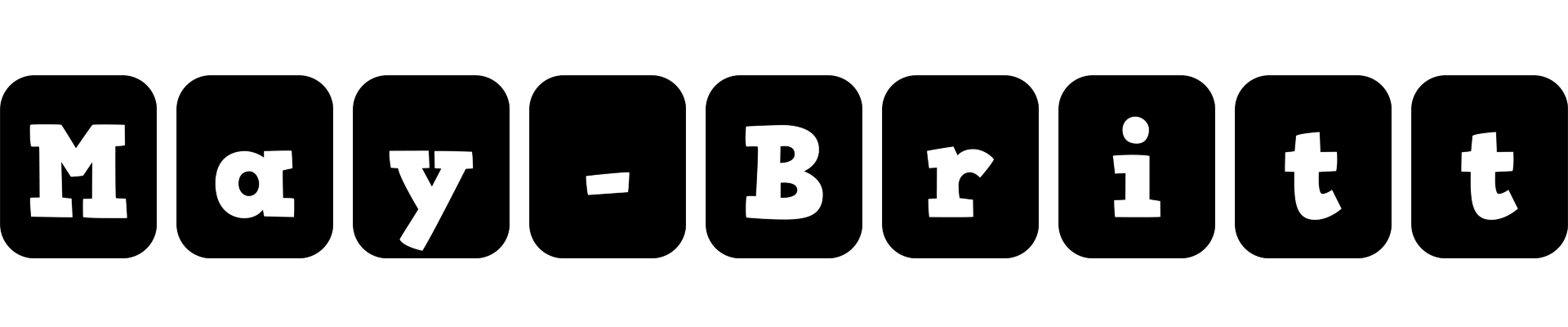May-Britt box logo