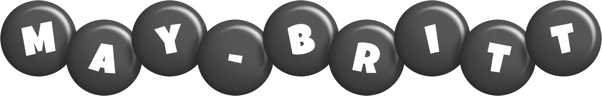 May-Britt candy-black logo