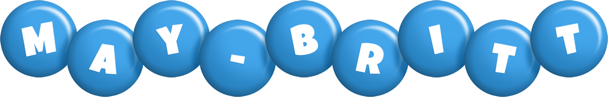 May-Britt candy-blue logo