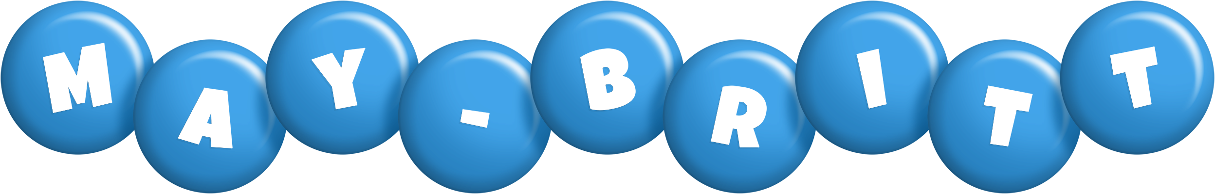 May-Britt candy-blue logo
