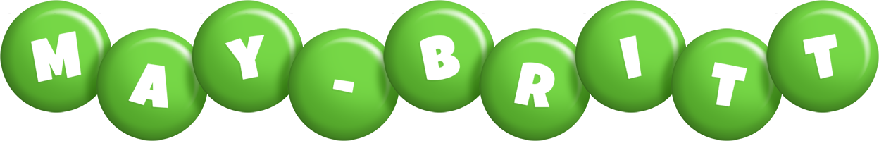 May-Britt candy-green logo