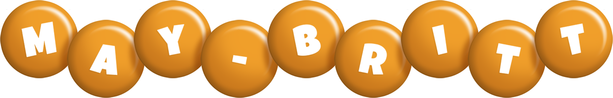 May-Britt candy-orange logo