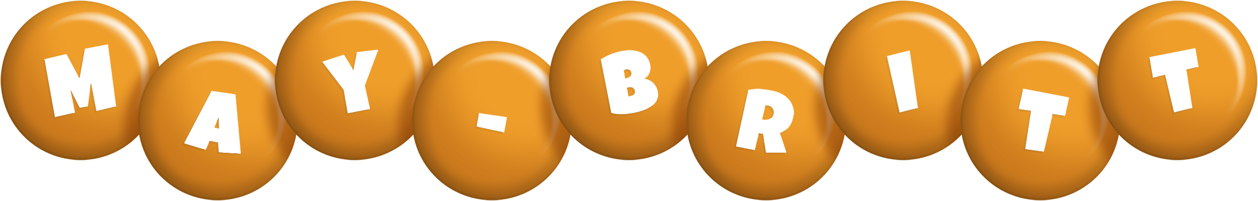 May-Britt candy-orange logo