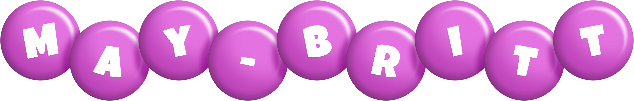May-Britt candy-purple logo