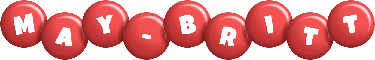 May-Britt candy-red logo