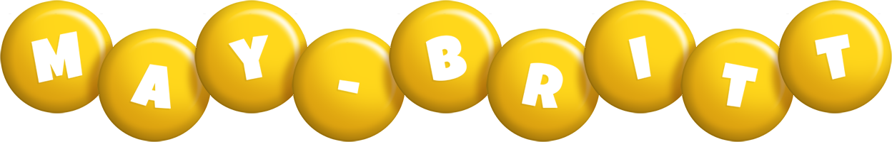 May-Britt candy-yellow logo