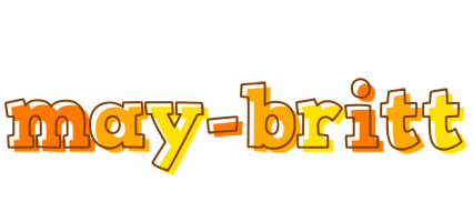 May-Britt desert logo