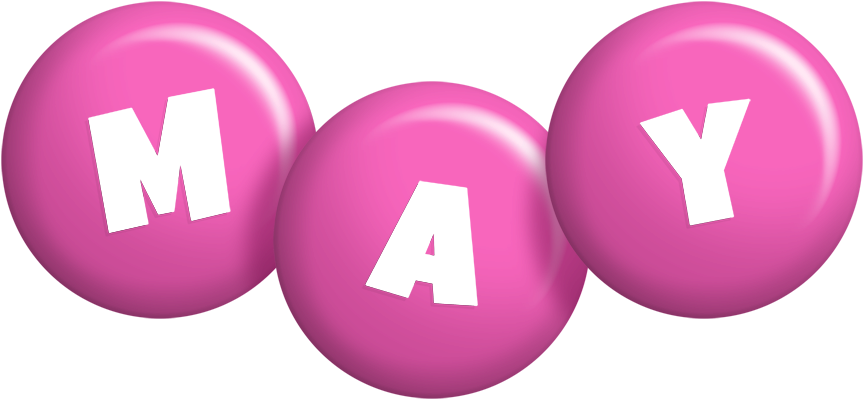 May candy-pink logo