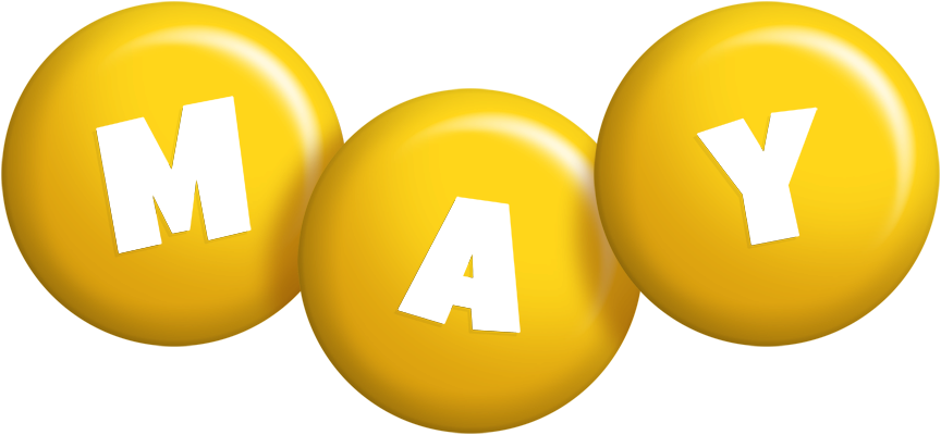 May candy-yellow logo