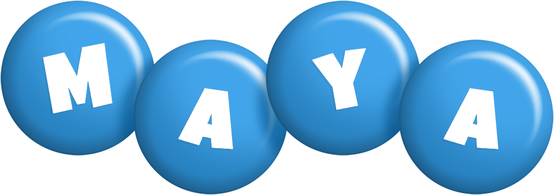 Maya candy-blue logo