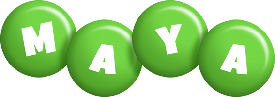 Maya candy-green logo