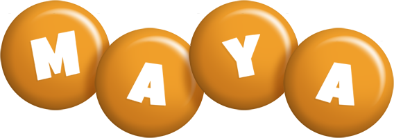 Maya candy-orange logo