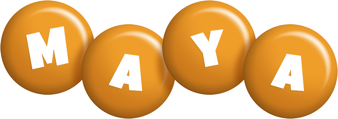 Maya candy-orange logo