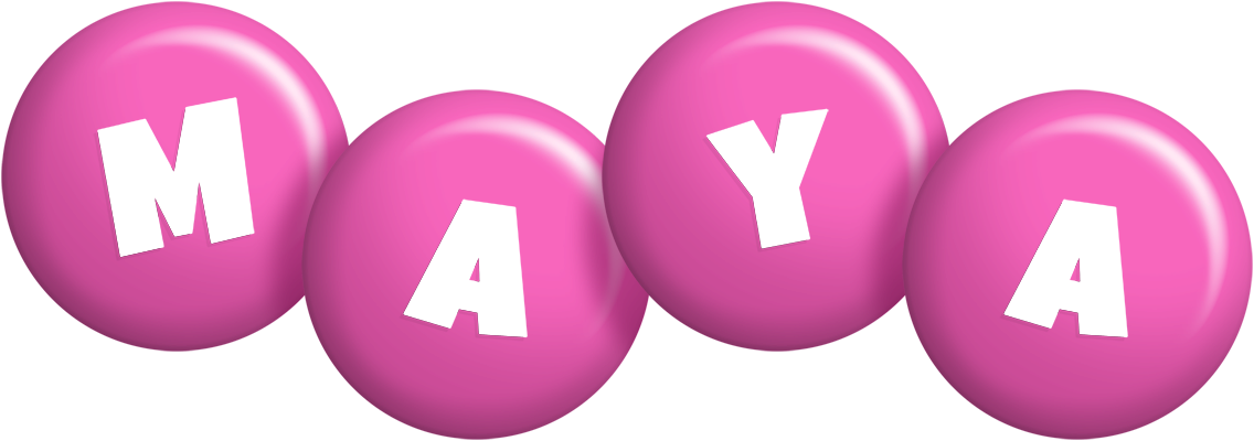 Maya candy-pink logo