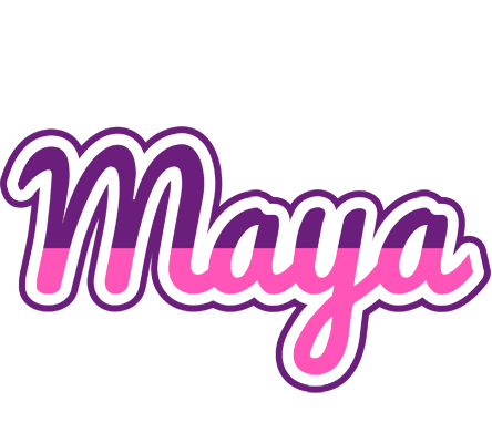 Maya cheerful logo