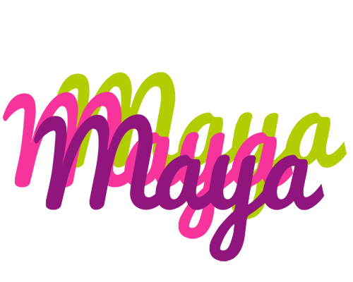 Maya flowers logo