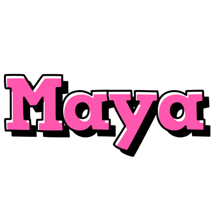 Maya girlish logo
